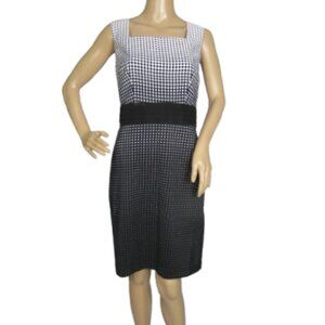 Cleo Petites Empire Waist Polka-dot Pencil Dress